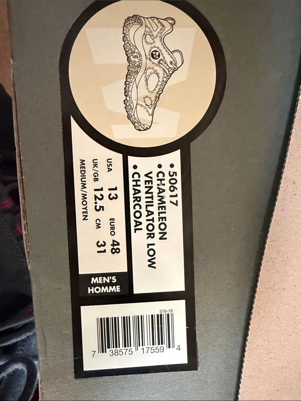 Merrell Chameleon Ventilator Low in Charcoal and Black